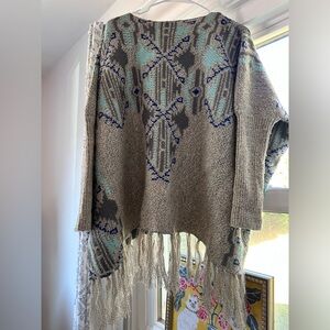 Geometric print Free People sweater